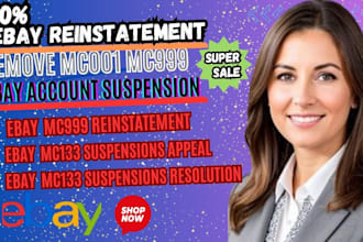resolve mc011, mc133, ebay suspension, ebay reinstatement, mc999, appeal