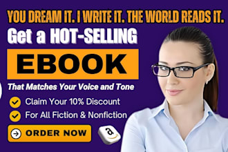 rewrite novel, ghostwrite fiction and nonfiction book as a pro ebook writer