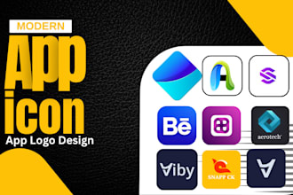 design modern mobile app logo or icon