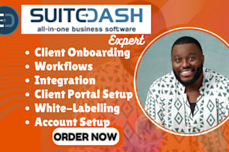 setup suitedash client portal, automations, asana CRM integrations