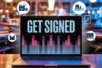 pitch your track to major record labels to get you noticed and signed