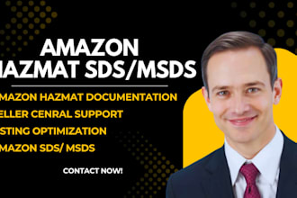 create sds msds ghs safety data sheet cpsr pif hazmat doc for amazon eu UK