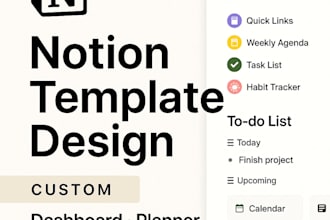 create aesthetic and functional notion templates for you