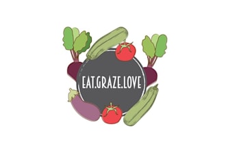 design natural healthy food logo for you