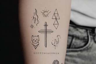 do make a aesthetic minimalist tattoo design