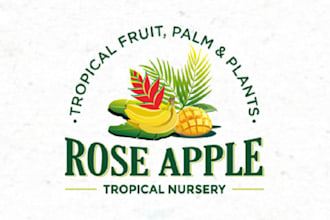 design beautiful logo for a tropical fruit nursery