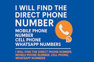 find direct phone number, mobile phone, cell phone, cold calling whatsapp number