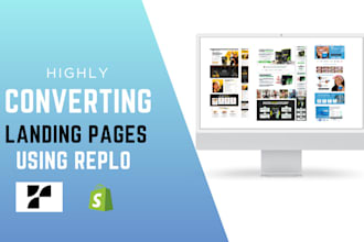 create custom shopify landing pages using replo