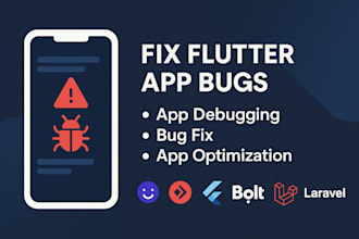 fix flutter app app debugging  bug fix app optimization fix debug fix lovableapp