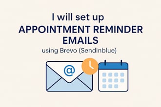 set up brevo email workflows for appointment reminders