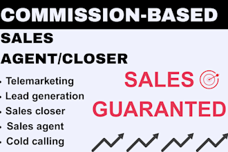commission based sales agent sales telemarketer sales closer representative