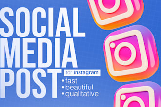 do creative and beautiful carusel or static posts for you