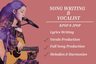 create a hooking kpop, jpop cover songs for your music tracks