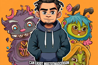 create vector cartoon character design