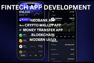 develop secure and scalable crypto wallet neobank app fintech app loan app