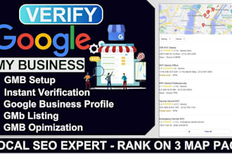 google business profile verification, gmb listing, gmb setup, gmb ranking