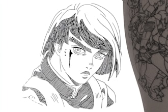 do manga anime tattoo design for you