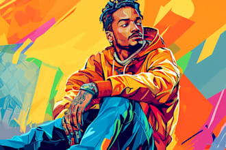 do a vector portrait for anything