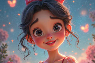 draw your portrait in disney style