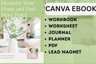 canva ebook, workbook design, magazine, booklet, worksheet design, flyer design