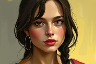 make your photo into a digital oil painting portrait art