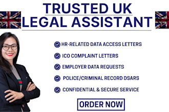 write or review UK data subject access request  letters and help you submit them