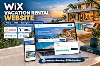 build wix vacation rental website wix direct booking wix hotel website redesign