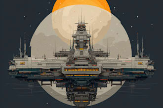cerate concept art spaceship or vehicle design