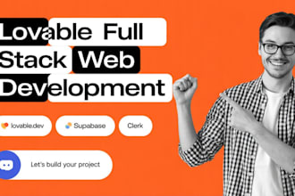 build full stack website using lovable, supabase, clerk
