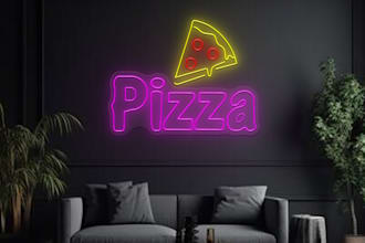 design neon logo  I desgin UI stikcer and all types of neon