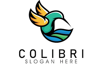 design creative hummingbird logo
