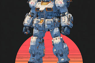 anime gundam transformers mecha robot and friendship portrait