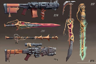 design your fantasy and dnd weapons