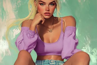 draw your character in semirealism