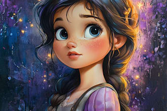 draw you or your character in anime or semirealism style