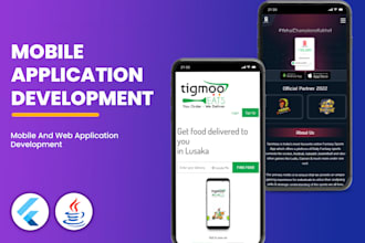 develop flutter and android native apps with modern UI UX