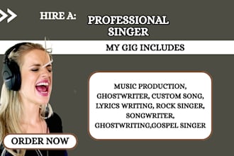 write and sing soulful gospel, worship, and r and b songs
