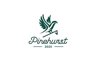 design annual golf trip birds team logo