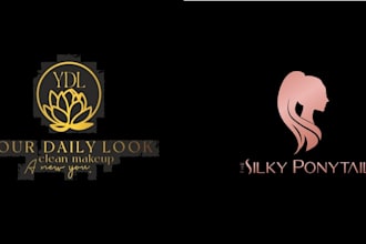 creatively design eyelash, skincare, cosmetic, beauty logo