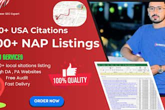 create USA based local citations manually to boost your google maps ranking