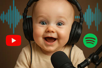 create viral ai baby podcast videos with voiceover and subtitles