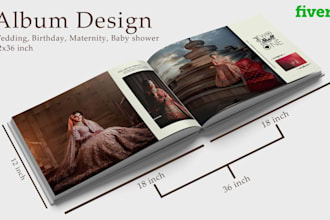 wedding birthday all type album design