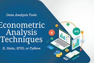 do  econometric analysis in r studio, stata, spss, python