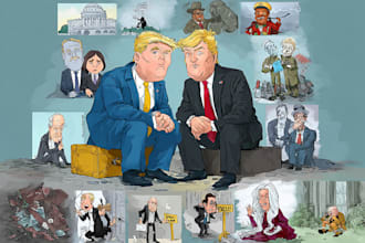 create political and editorial cartoons