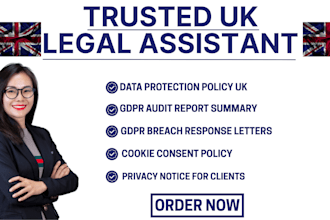 perform gdpr compliance audit and write your UK data protection policy