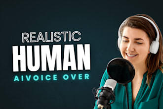 create a realistic high quality ai voice over