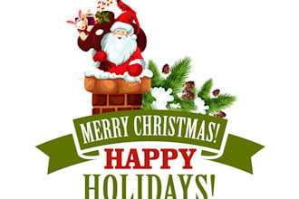 design a proffesional christmas logo