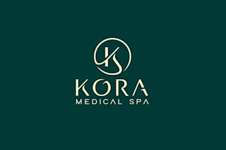 design unique elegant medical spa wellness logo