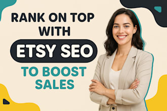 do SEO for etsy store to rank etsy listings on top to boost etsy sales