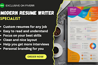 write job winning, executive, tech resume and CV writing or formatting services